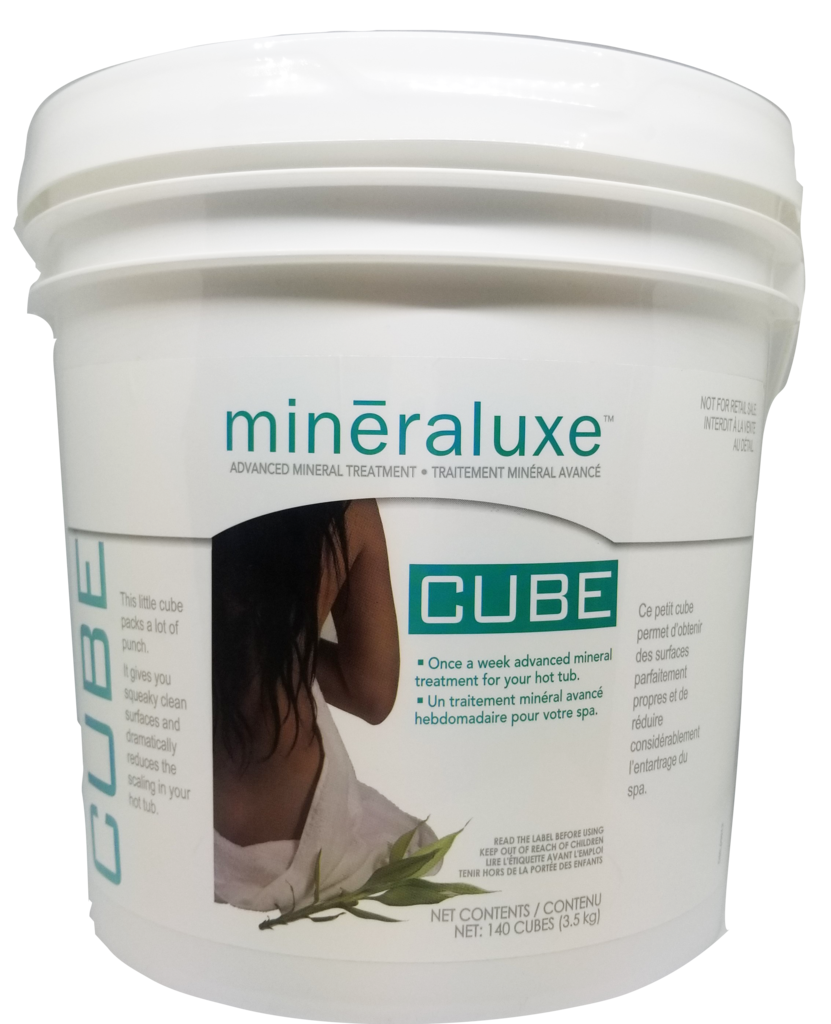 Mineraluxe Cubes Service Size 2.5gal Pail of 140 Cubes Hot Tub
