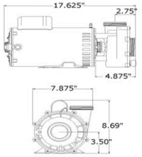 Load image into Gallery viewer, Aqua-Flo XP2 Series, 2Sp, 48fr, 2” x 2” SD 06125000-1040 - hot-tub-supplies-canada.myshopify.com