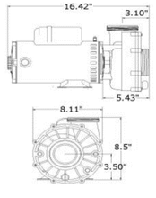 Load image into Gallery viewer, Aqua-Flo XP3 Series, 2Sp, 56fr, 2.5” X 2.5” 08342761-2041 - hot-tub-supplies-canada.myshopify.com