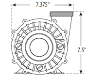 Load image into Gallery viewer, Waterway Hi-Flow, 2Sp, 48fr, 2”x 2” 3420610-10-KIT - hot-tub-supplies-canada.myshopify.com