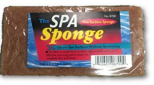 The Spa Sponge - Tan fiber made from walnut shell