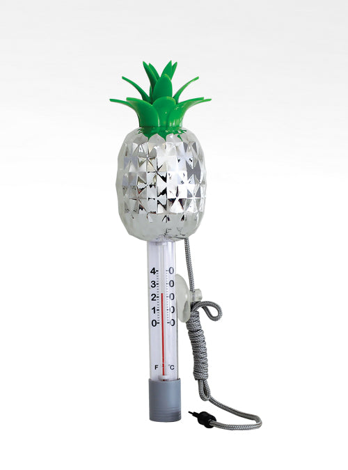 Life Spa Chrome Thermometer - PINEAPPLE
