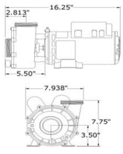 Load image into Gallery viewer, Aqua-Flo XP2E Series, 2Sp, 56fr, 2.5” x 2” 05340011-5040 - hot-tub-supplies-canada.myshopify.com
